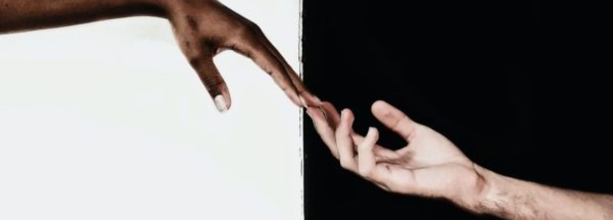 Homme femme blanc noir